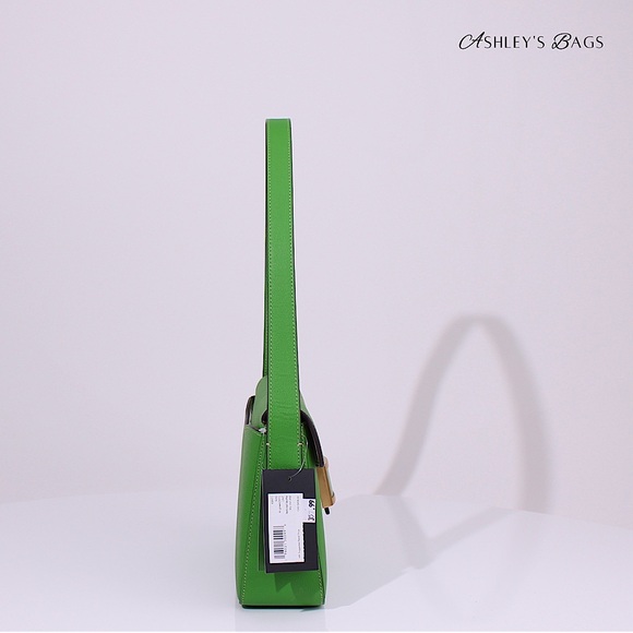 Kate Spade New York Katy Textured Leather Medium Shoulder Bag In Green - Picture 5 of 11